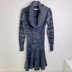 Victoria Secret Cowl Neck Sweater Dress Womens Size Small Wool Blend Drop Waist